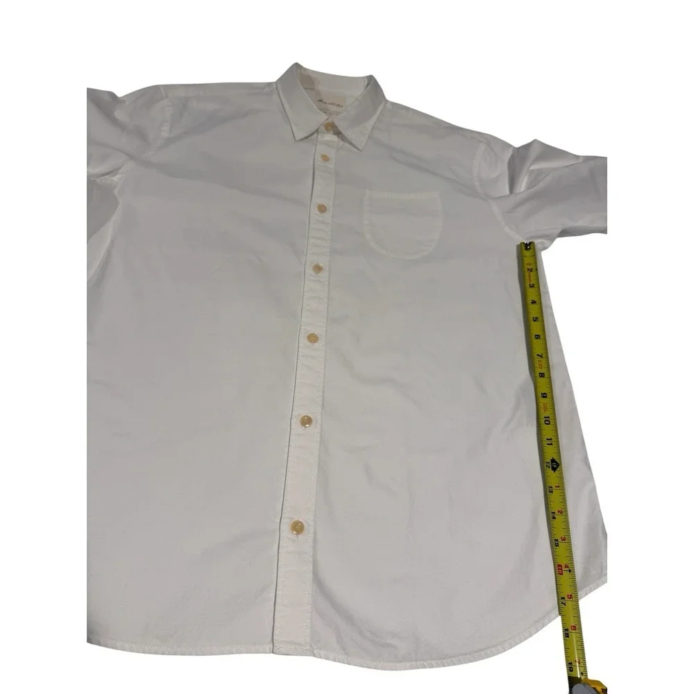 Levi's Made & Crafted White Button Down Shirt made in Turkey Men's Sz XL Cotton